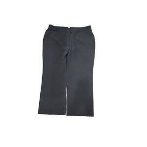 Ashley Stewart Pants Black Straight Leg High Rise Stretch Women's 22